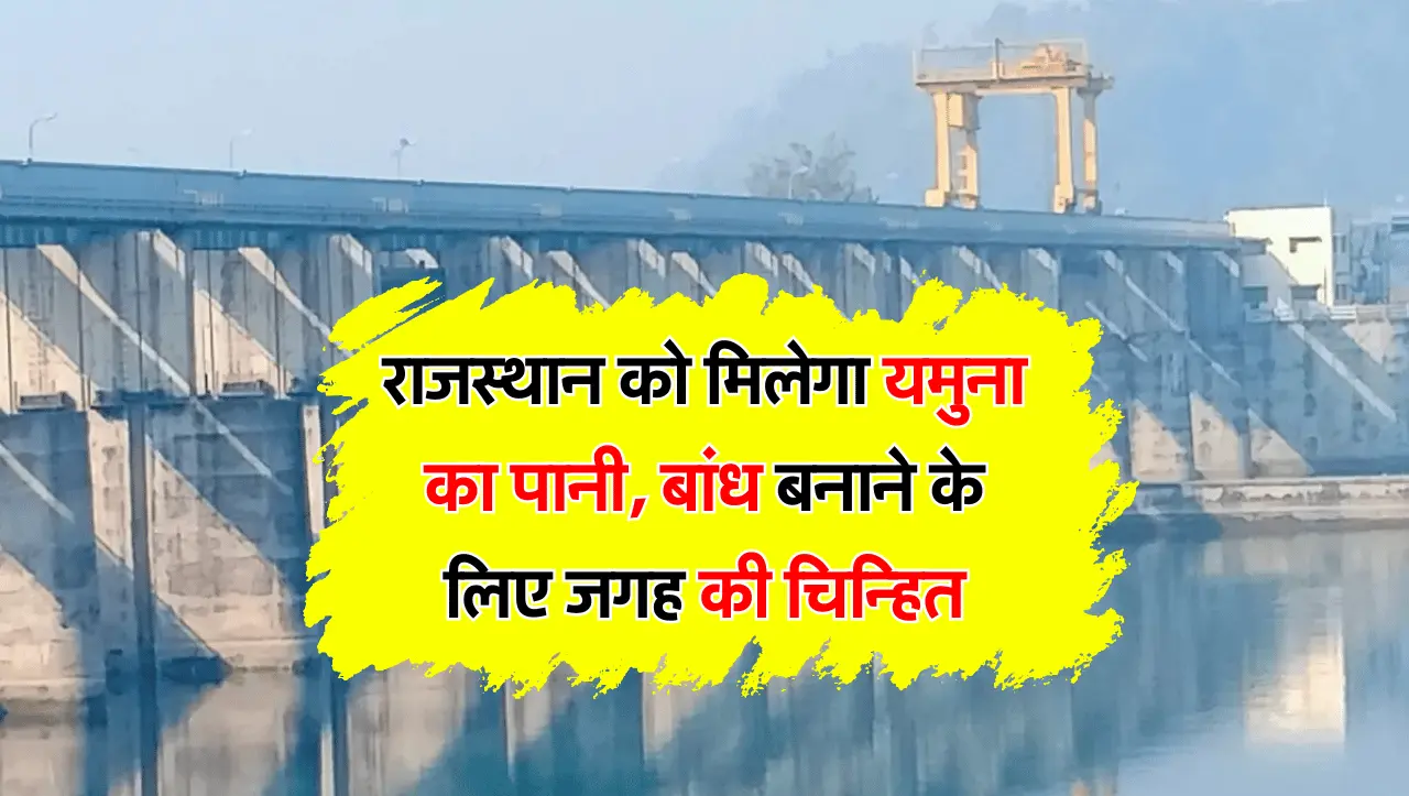 Yamuna River: राजस्थान को मिलेगा यमुना का पानी, बांध बनाने के लिए जगह की चिन्हित